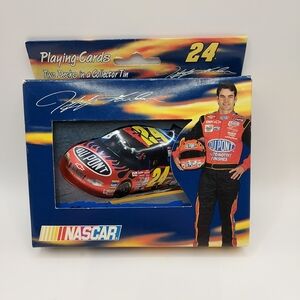 VTG NASCAR 2001 Jeff Gordon Collectible Bicycle Playing Cards With Tin (2 Packs)